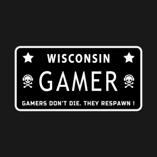 Wisconsin State. Gamer. T-Shirt