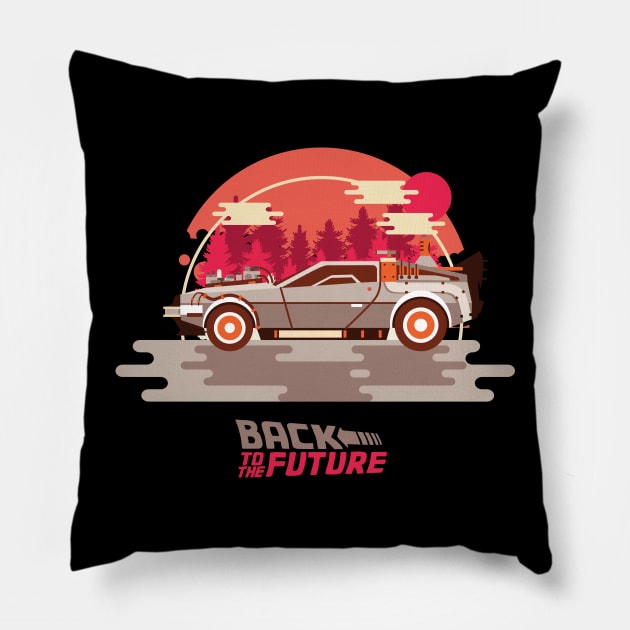 Back to the Future 3 Pillow by goodmorningnight