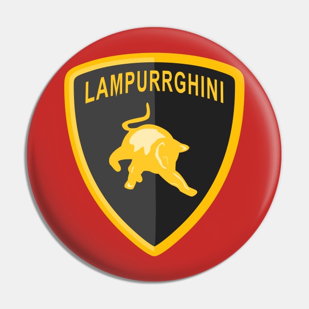 Lampurrghini The Bold Lamborghini Cat Pin by 4U2NV-LDN