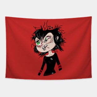 Vampire Goth Girl Tapestry