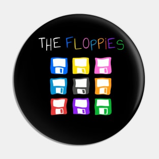 Colorful Floppy Disks Pin