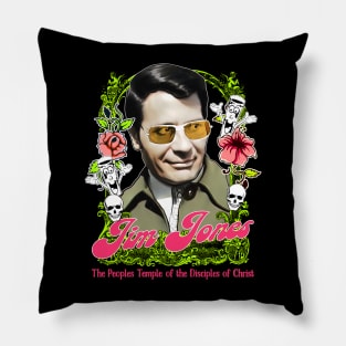 Jim Jones / Retro Style Design Pillow