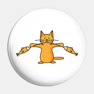 funny fitness cat Pin
