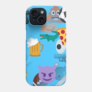 boy blue emoji Phone Case