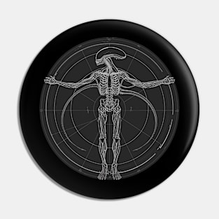 vitruvian xenomorph Pin