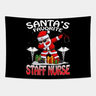 Santas Favorite Staff Nurse Christmas T Shirt Tapestry