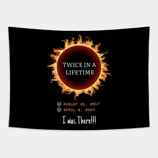 Twice in a Lifetime Total Solar Eclipse 2024 Checklist I was There Memorabilia Tapestry