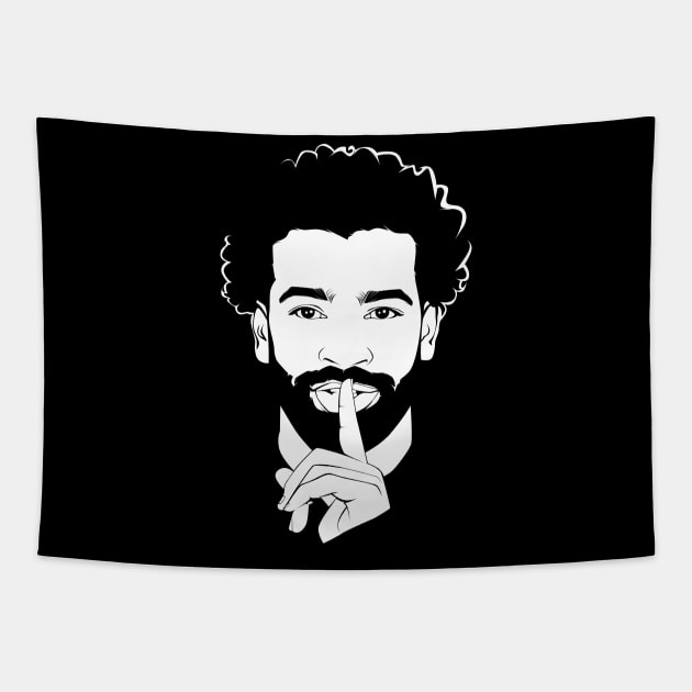 Mo Salah Liverpool Tapestry by Lotemalole