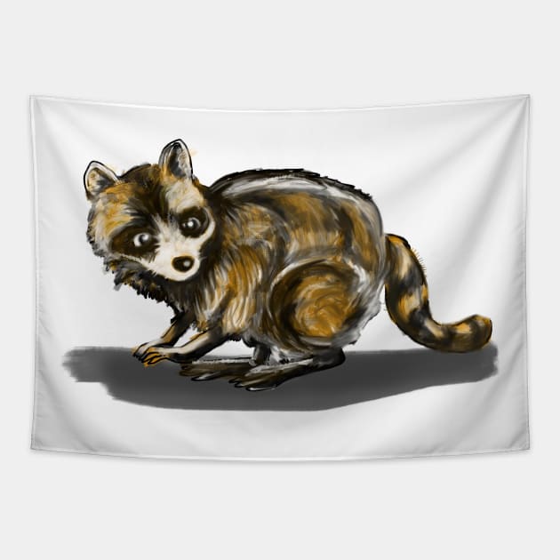 we love you Trash Panda Tapestry by silentrob668