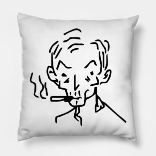 Handmade Smoking Man Pillow