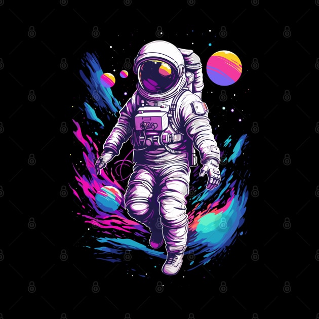 Astronaut in Vibrance Color by Yopi