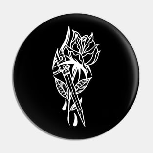 Rose And Dagger Pin