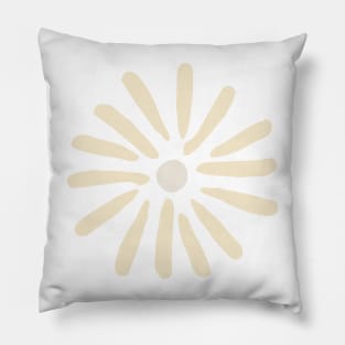 Minimalist Abstract Cute Minimal Flower Cute Minimal  design Pillow