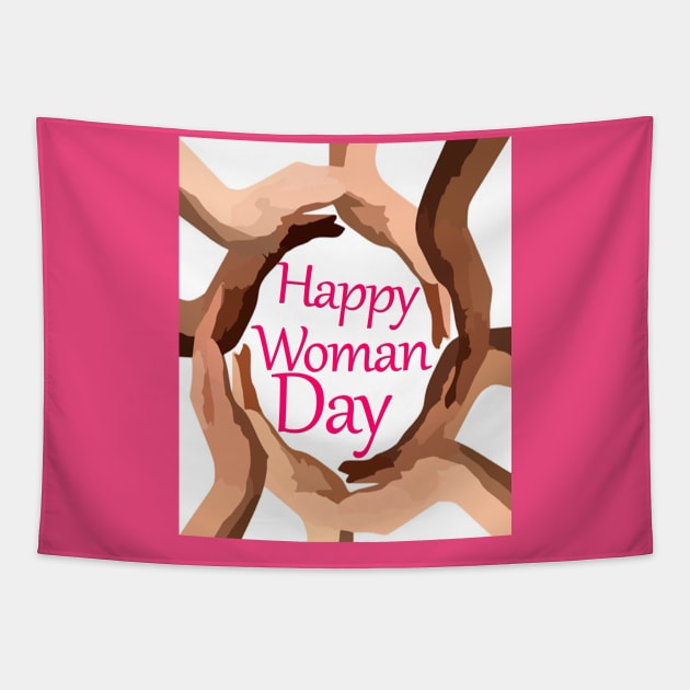 happy woman day Tapestry by sarahnash