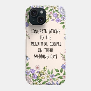 WEDDING CONGRATS CARD Phone Case