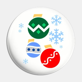 Colorful Christmas Balls Pin