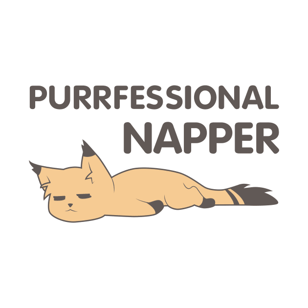 Purrfessional Napper by artsiekitteh