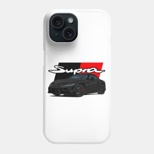 Car Supra 5th Generation GR A90 black Phone Case