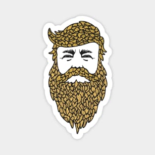 Yellow Beard Man Magnet