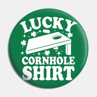 Lucky Cornhole Shirt Pin