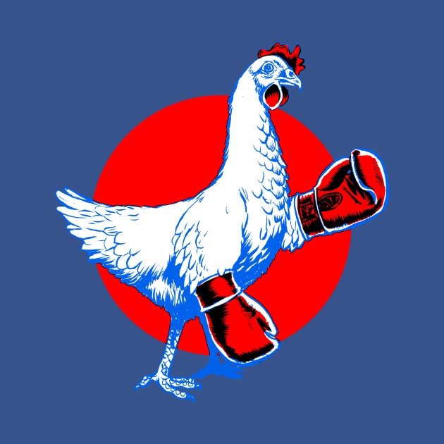 Disover Chicken Boxer - Chicken - T-Shirt