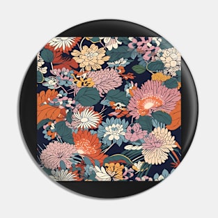 Colorful flower mix pattern Pin