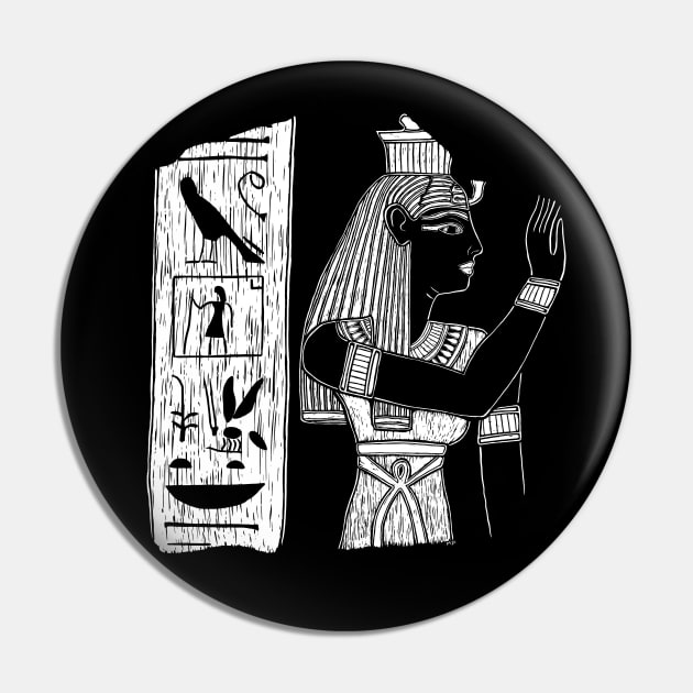 Ancient Egyptian Goddess Making an Offering Pin by LaForma