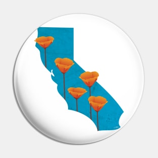 California Poppy Pin