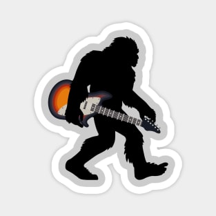 bigfoot love guitar Magnet