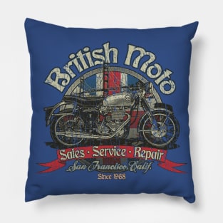 British Moto San Francisco 1968 Pillow