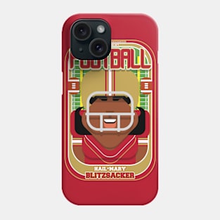 American Football Red and Gold - Hail-Mary Blitzsacker - Aretha version Phone Case