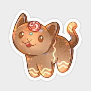 Kitty Gingerbread Cookie Magnet