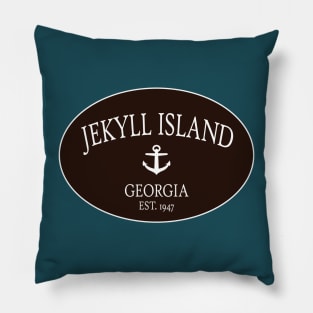 Jekyll Island Georgia Sea Islands Anchor Brown Pillow