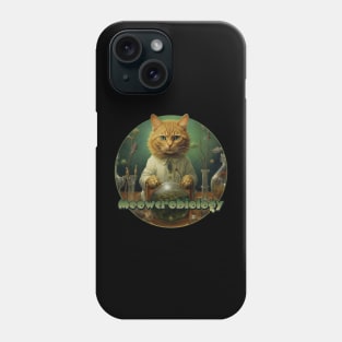 Schrodinger's Cat-titude: A Meowcrobiologist's Guide to Quantum Purr-ticles Phone Case