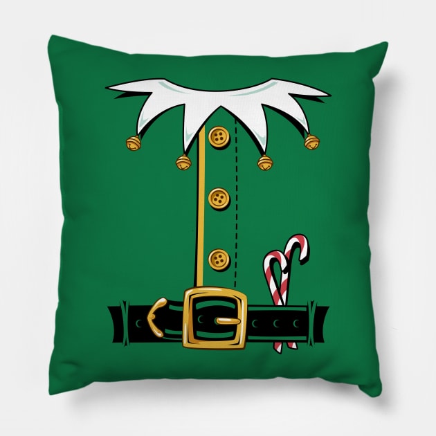 Santa's Elf Costume Shirt Christmas T-shirt Pillow by vo_maria