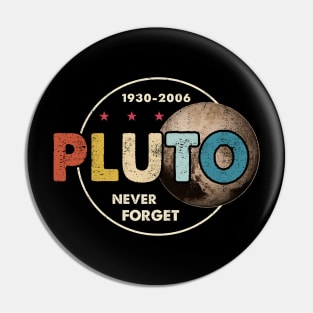 Pluto Never Forget, Funny Pluto, Pluto Lover, Pluto Pin