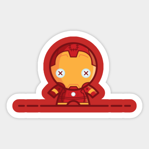 Man in Machine - Iron Man - Sticker