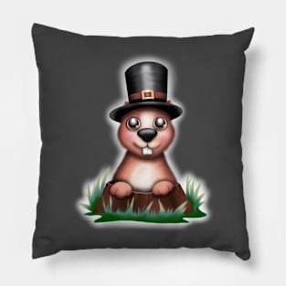 The groundhog Pillow