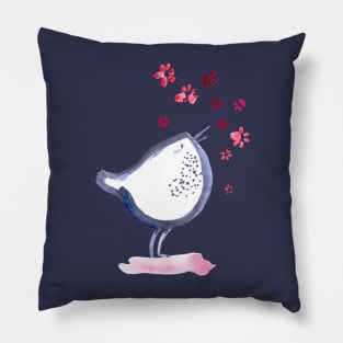 Bird Flower Song Pillow