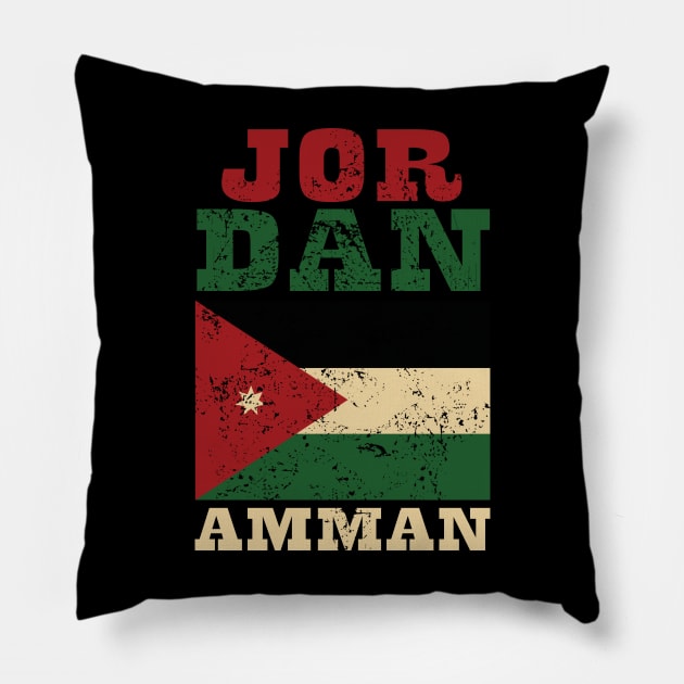 Flag of Jordan Pillow by KewaleeTee