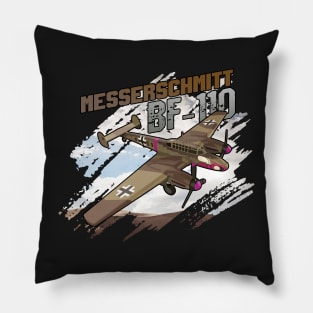 Me110 Warbird Tee Gift Fighter Aircraft Shirt Gift Pillow
