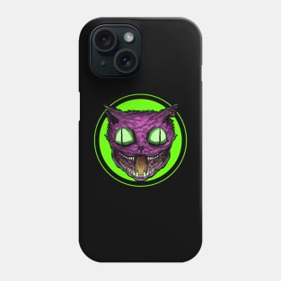 Cursed Cat (green) Phone Case