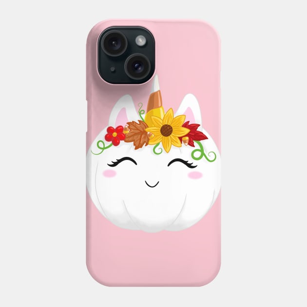 Unicorn Pumpkin Phone Case by Lady Lilac