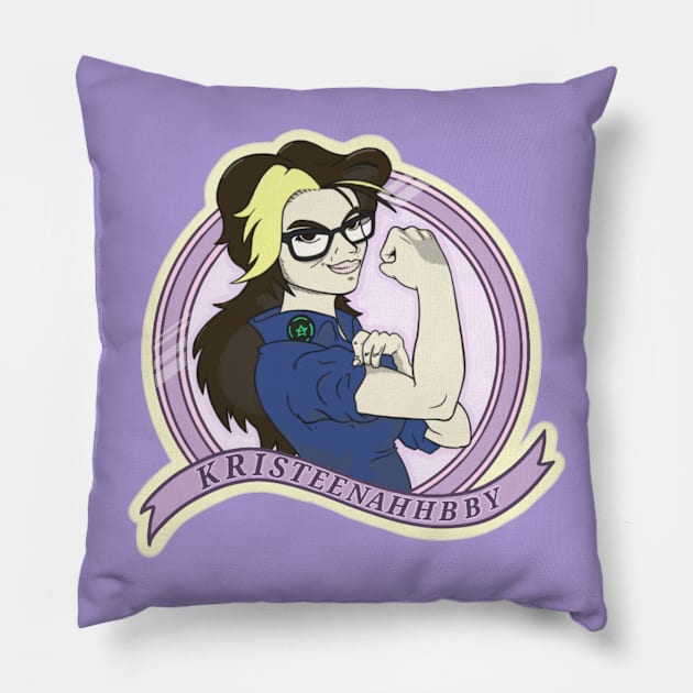 Kristina The Rooster Pillow by GummiFrogArt