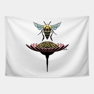 Pollinating Bee Tapestry