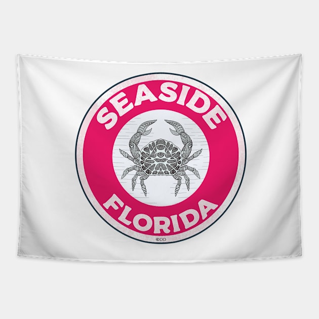 Seaside Florida Crab 30A 30 A Emerald Coast Walton County Tapestry by TravelTime