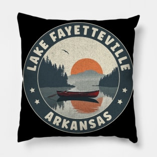 Lake Fayetteville Arkansas Sunset Pillow