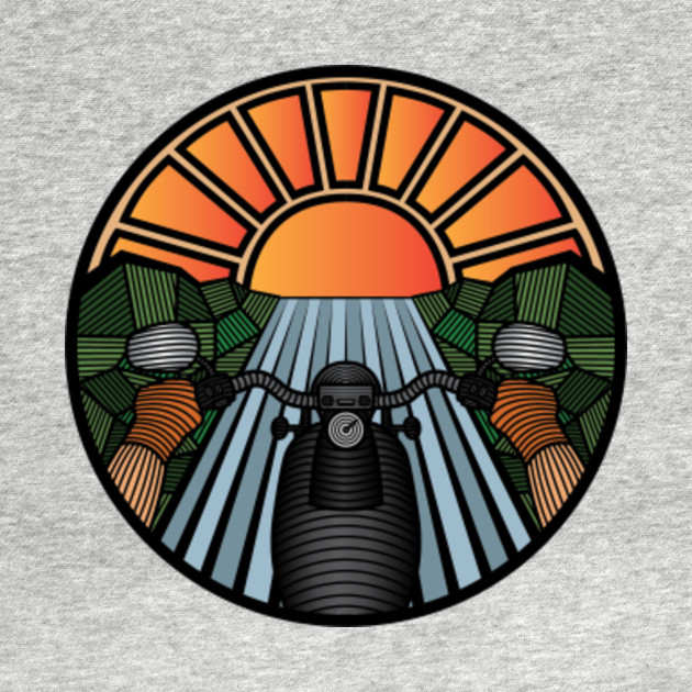 Disover Chase the Sunset Motorcycle - Motorbike - T-Shirt