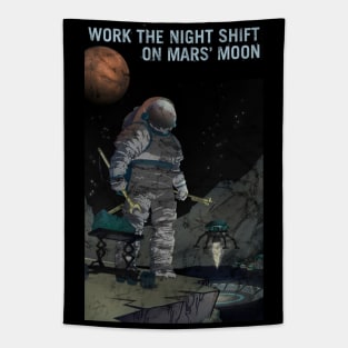 Distressed NASA Recruitmant Poster Tapestry