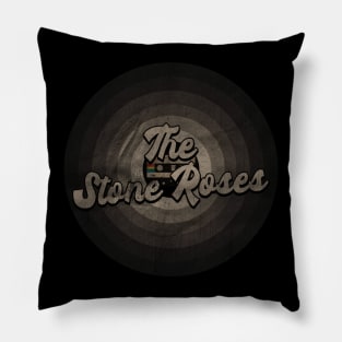 Stone First Name Roses Retro Tape Pattern Vintage Styles Pillow